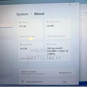 Nouveau HP Elite Dragonfly G2 16GB Intel Core I7 SSD 512GB