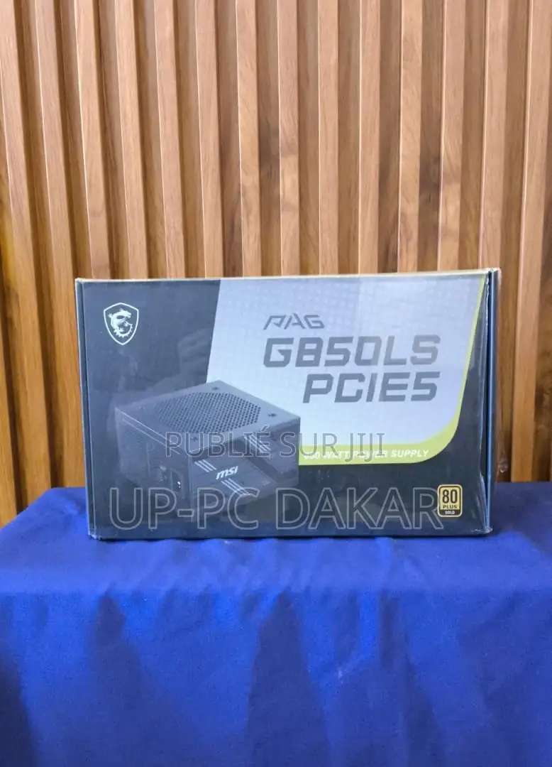 Alimentation Pc Msi Pag G850ls Pcie5 850 Watts 80+ Gold