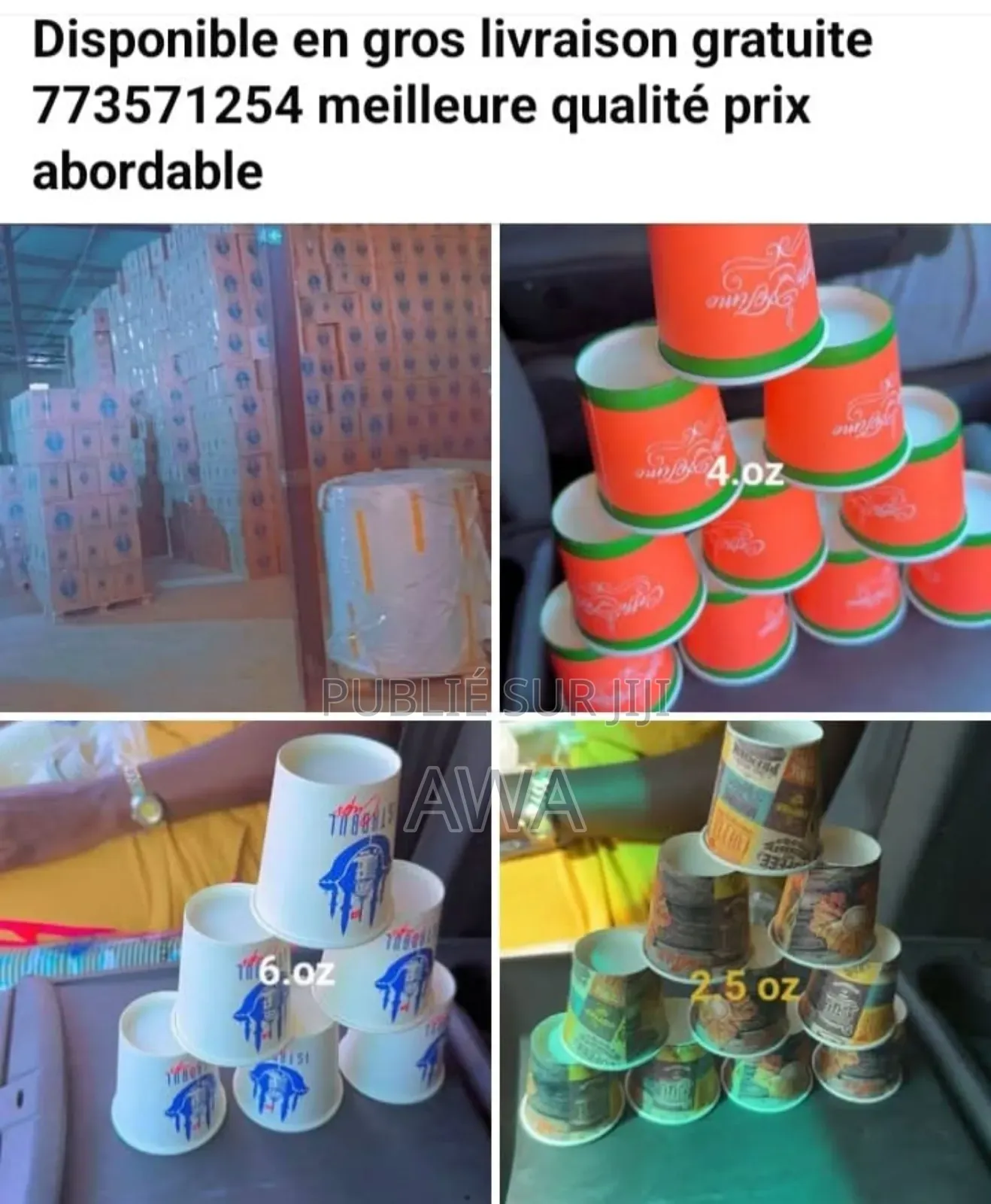 Instabul Cup's Sarl Vente en Gros Casse Ageté