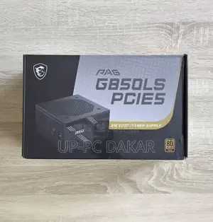 Alimentation Pc Msi Pag G850ls Pcie5 850 Watts 80+ Gold