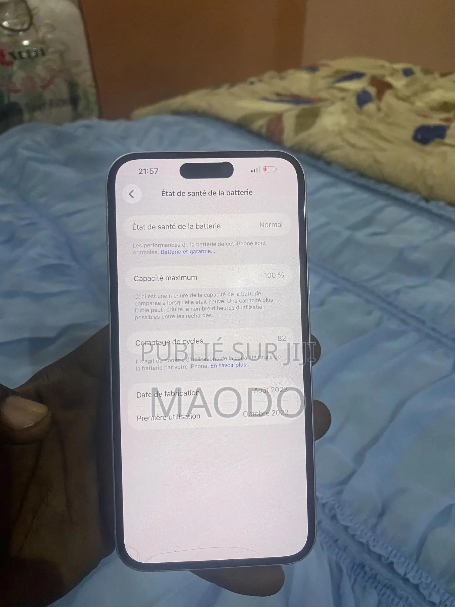 Nouveau Apple iPhone 15 Plus 128 GB Blanc