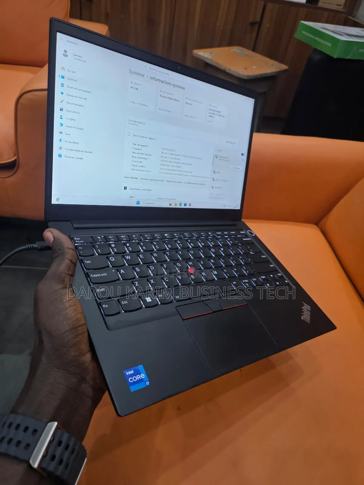 Nouveau Lenovo ThinkPad E14 Gen 1 16GB Intel Core i7 SSD 512GB