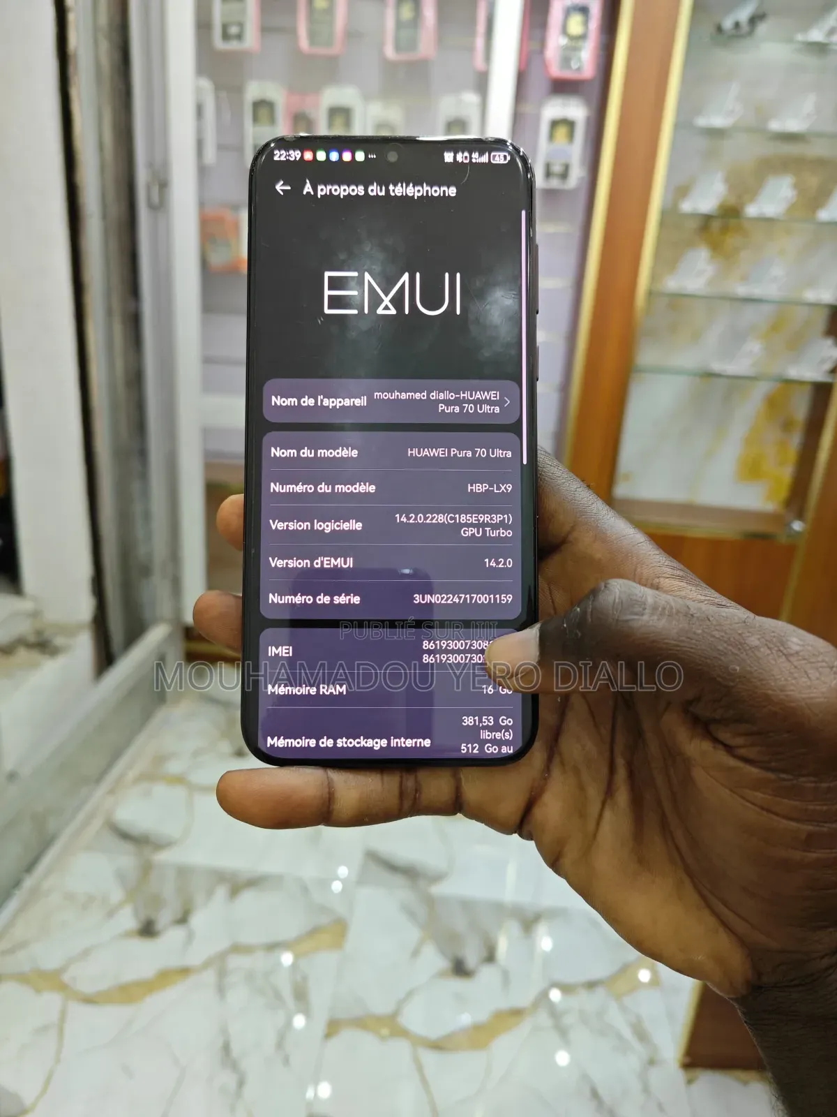 Huawei Pura 70 Ultra 512 GB Autre