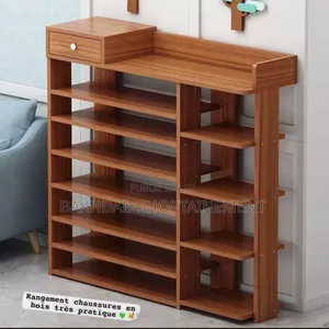 Meuble À Chaussures en Bois Naturel – Élégance Organisation