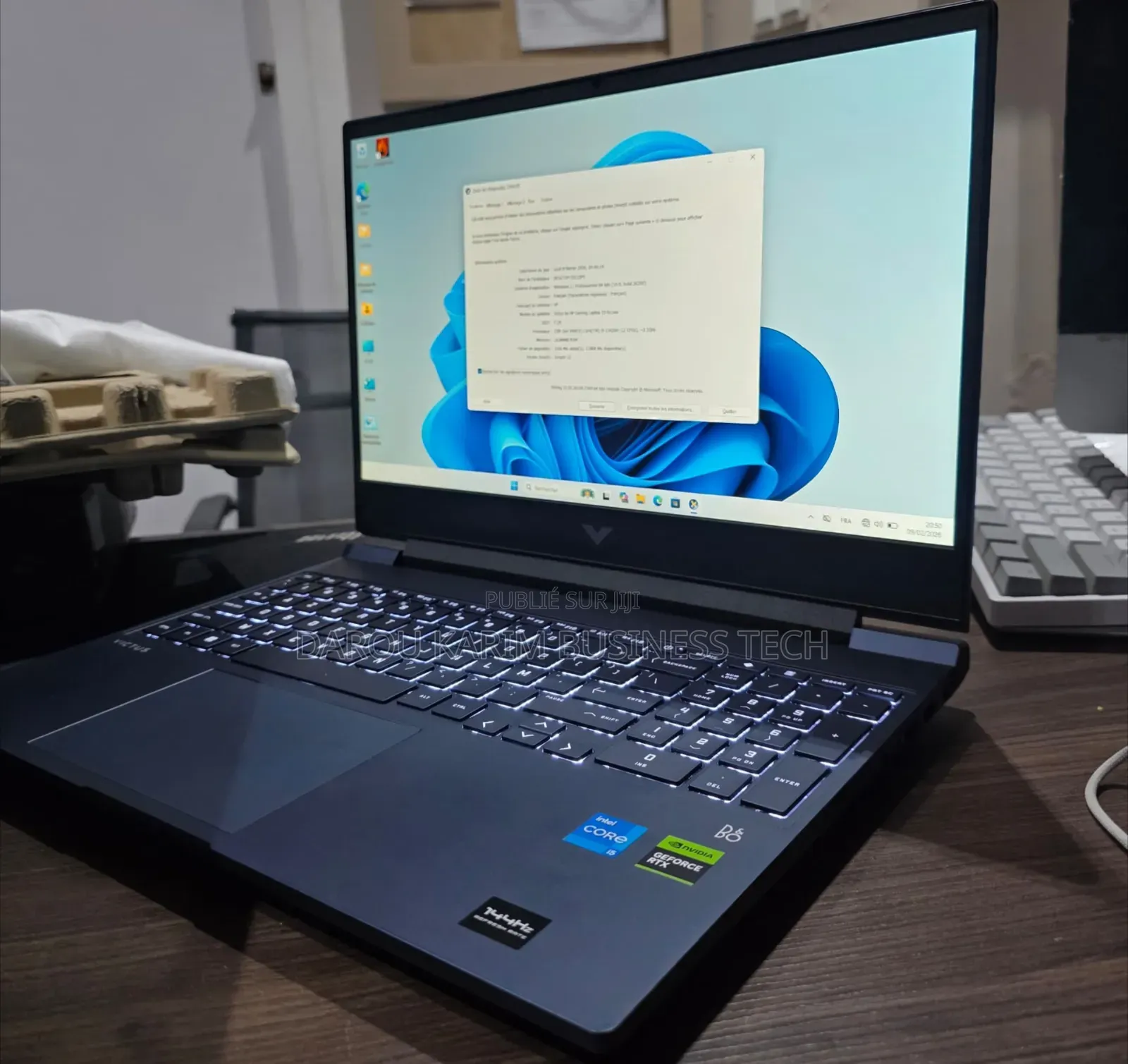 Nouveau Ordinateur portable HP Victus 15 16GB Intel Core i5 SSD 512GB