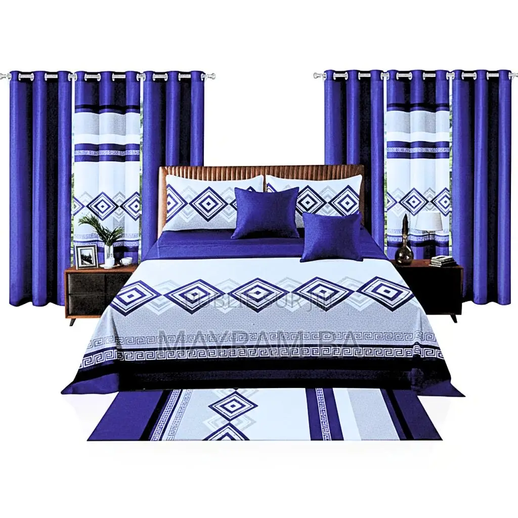 Ensemble De Draps Rideaux Pose Pied Etc