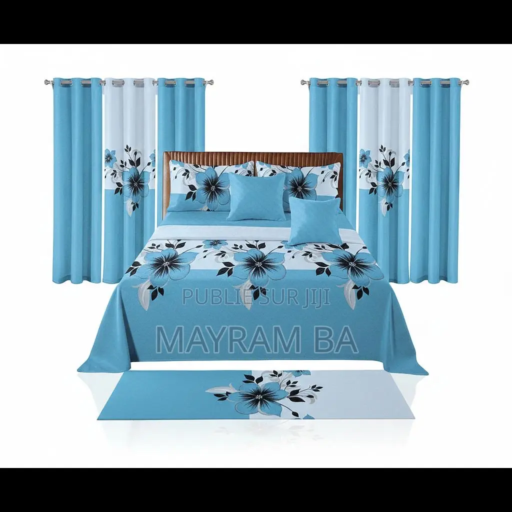 Ensemble De Draps Rideaux Pose Pied Etc