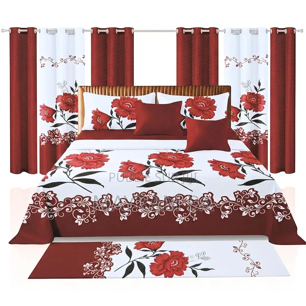 Ensemble De Draps Rideaux Pose Pied Etc