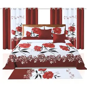 Ensemble De Draps Rideaux Pose Pied Etc