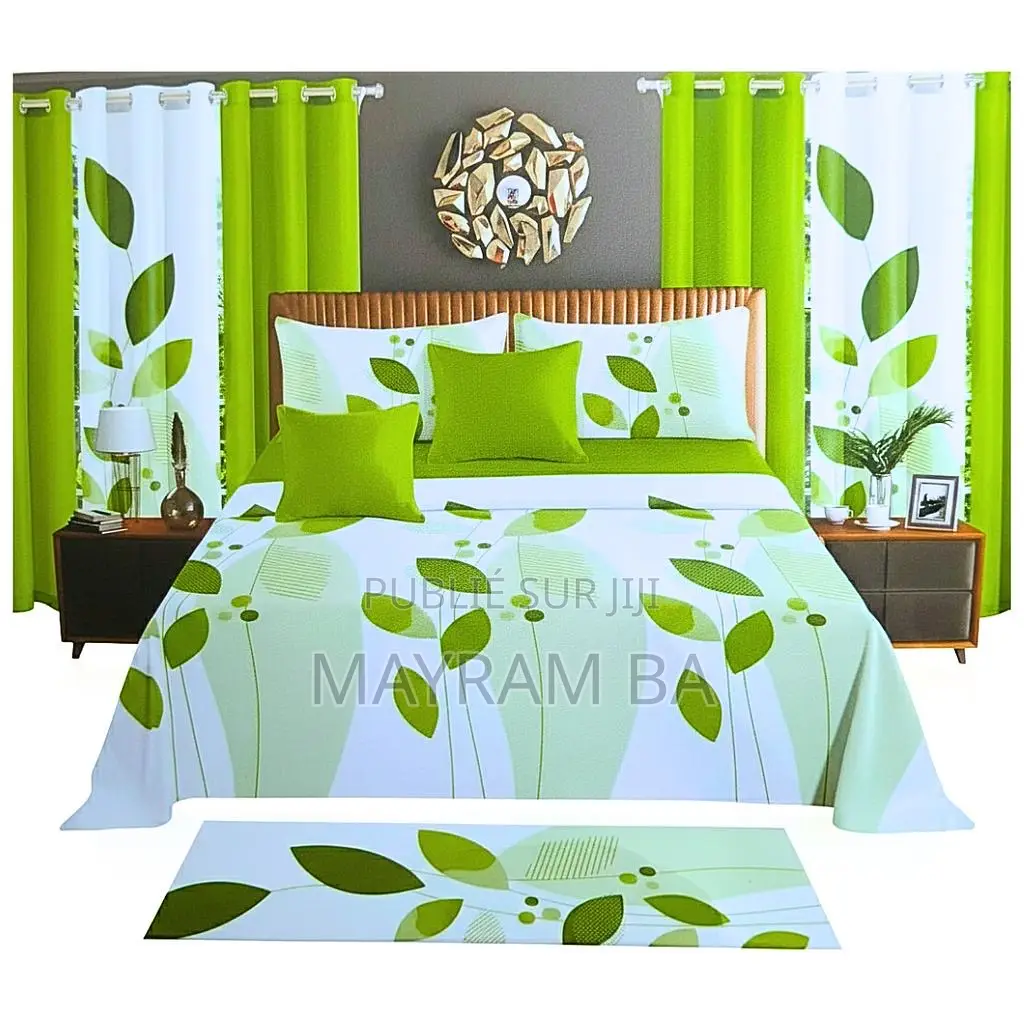 Ensemble De Draps Rideaux Pose Pied Etc