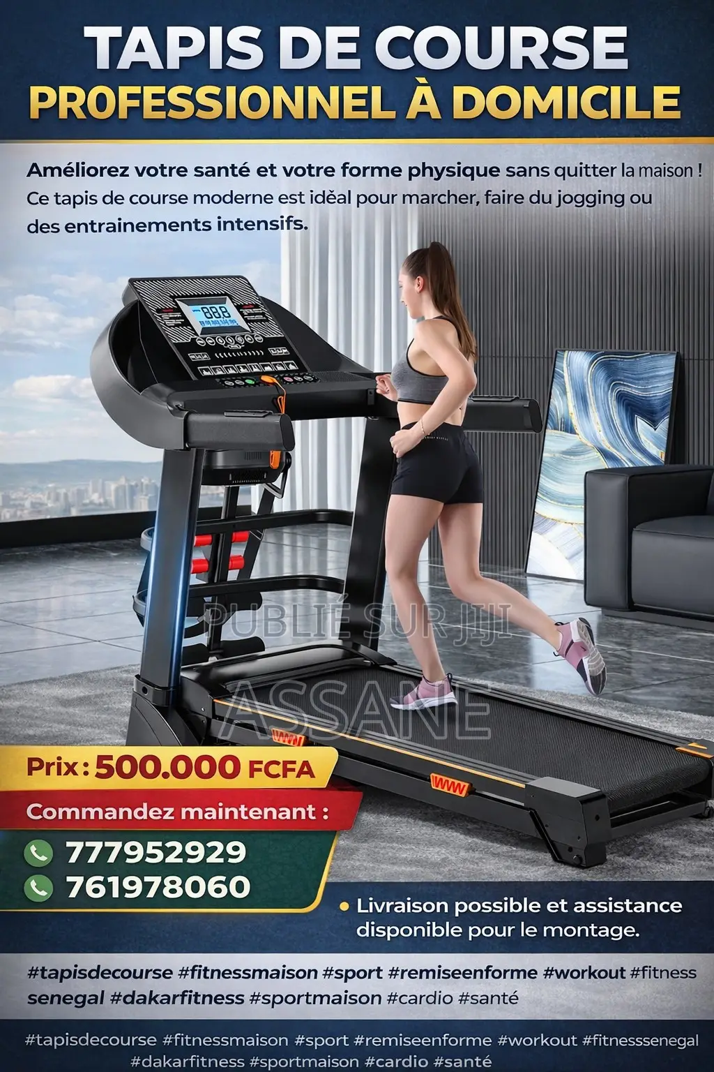 Grand Tapis De Course Workout Shop Neuf