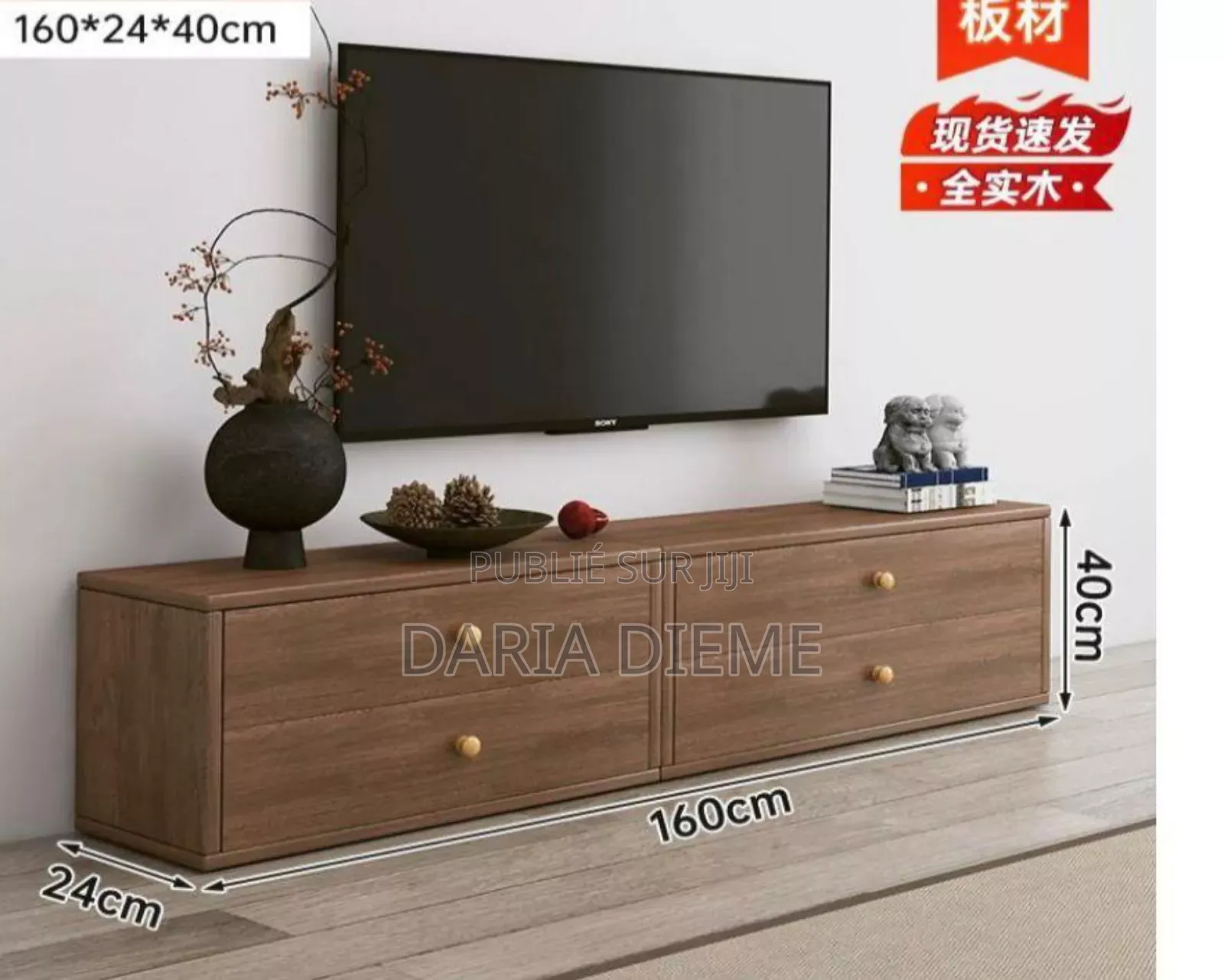 Table Tv en Bois Qualité Rare Et Hyper Solide