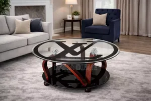 Table Basse en Verre Et Bois