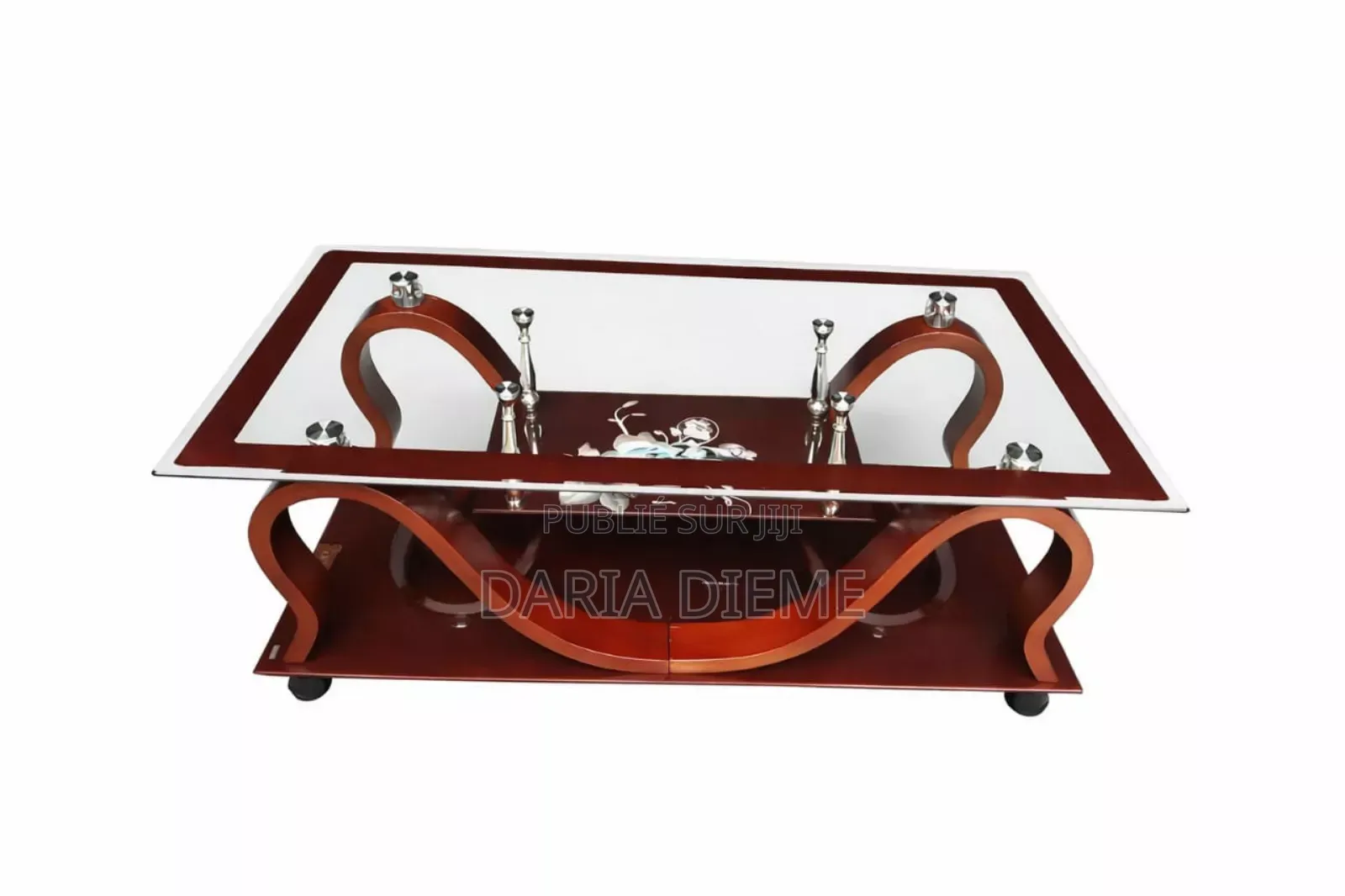 Table Basse en Verre Et Bois