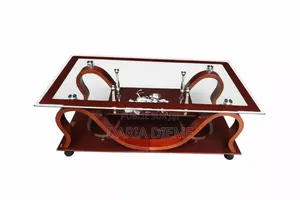 Table Basse en Verre Et Bois