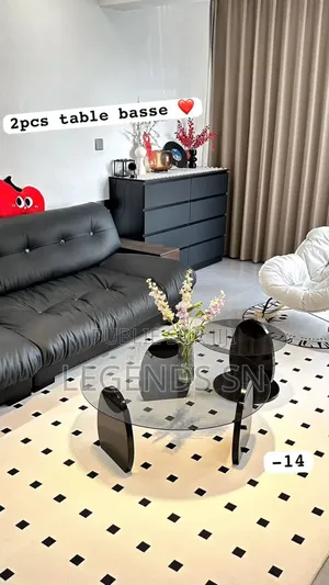 Table Basse Verre 2 Pieces