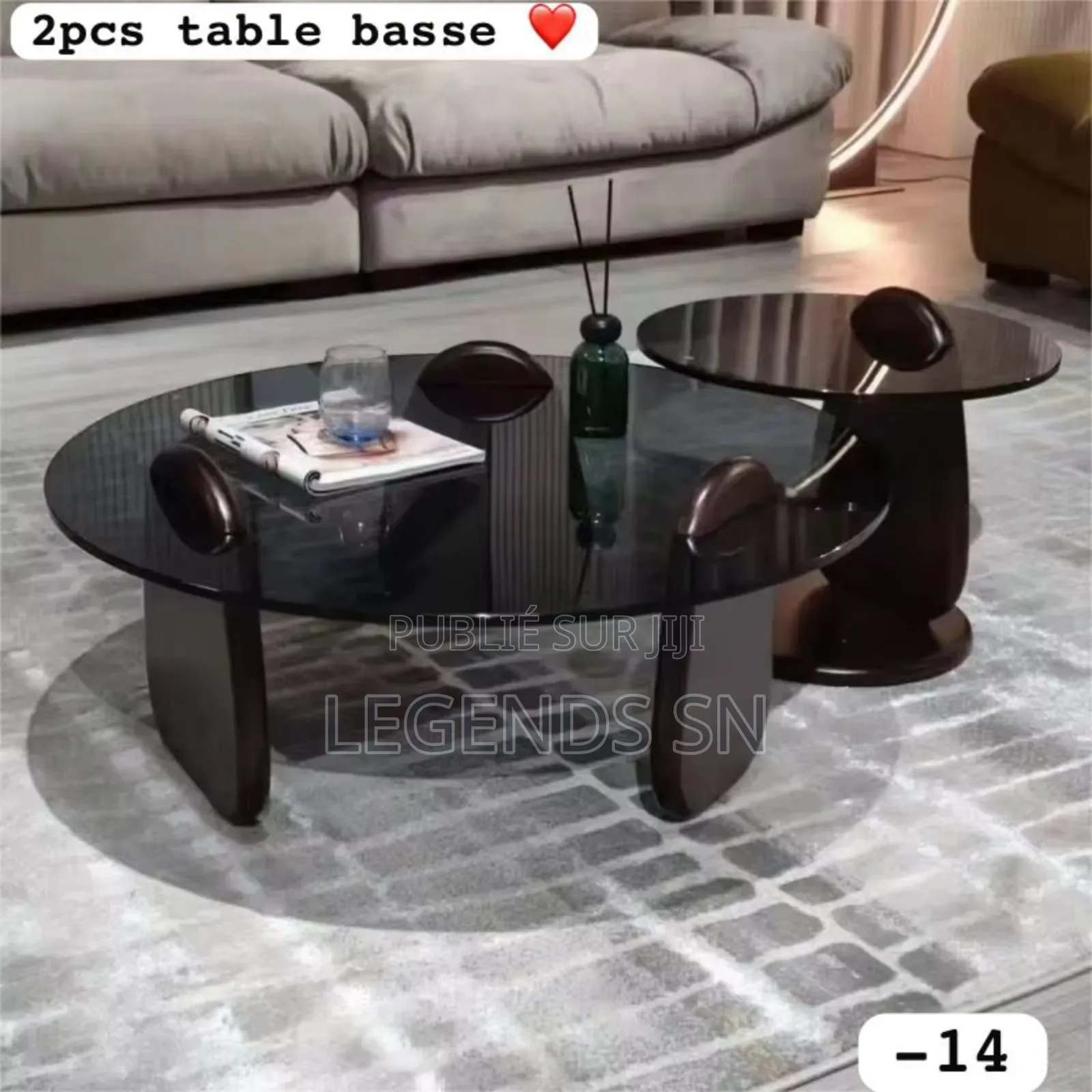 Table Basse Verre 2 Pieces