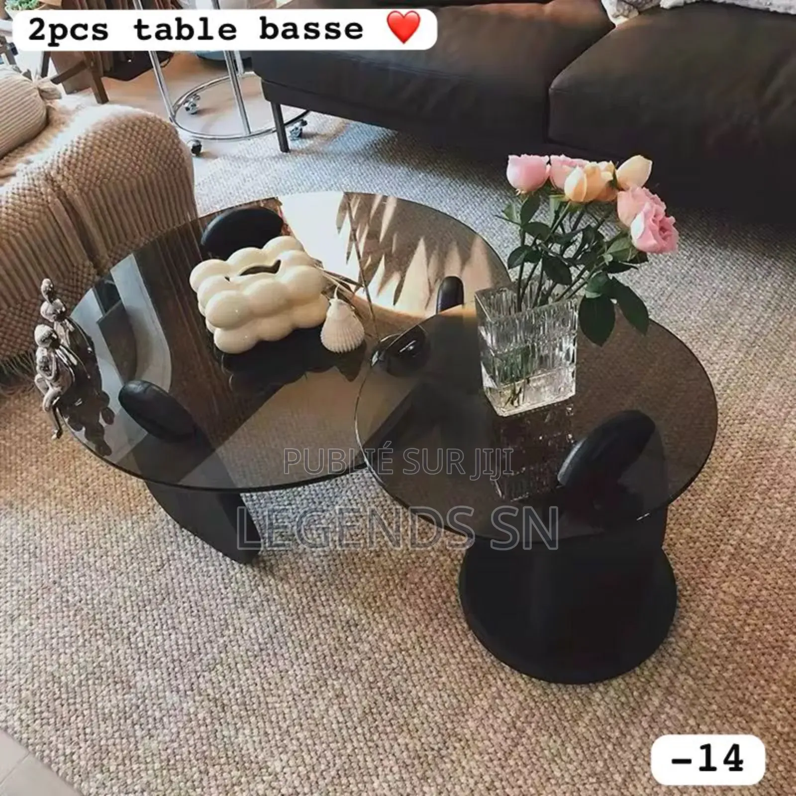 Table Basse Verre 2 Pieces