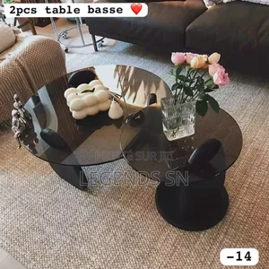 Table Basse Verre 2 Pieces