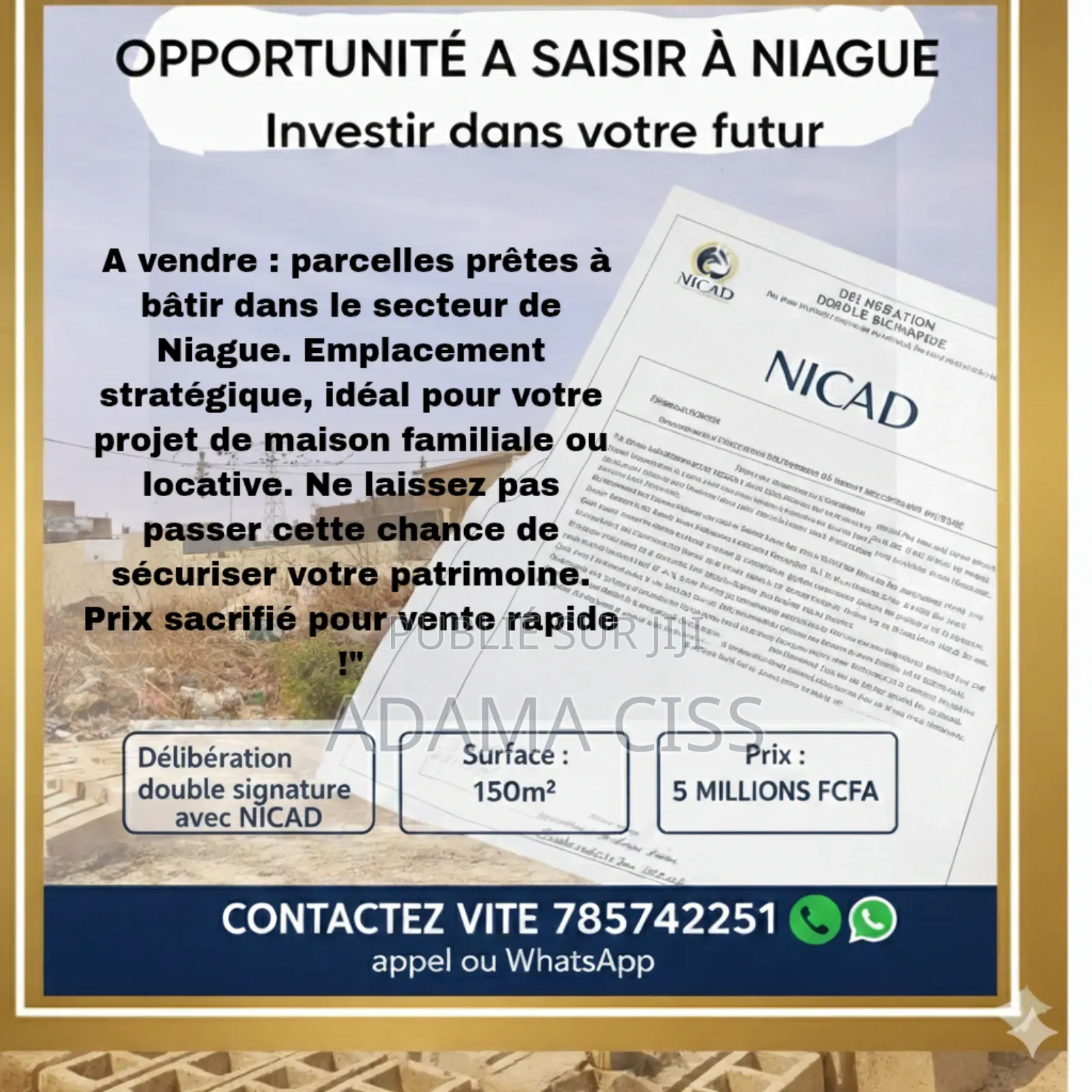 Terrain Délibération Double Signature À Niague