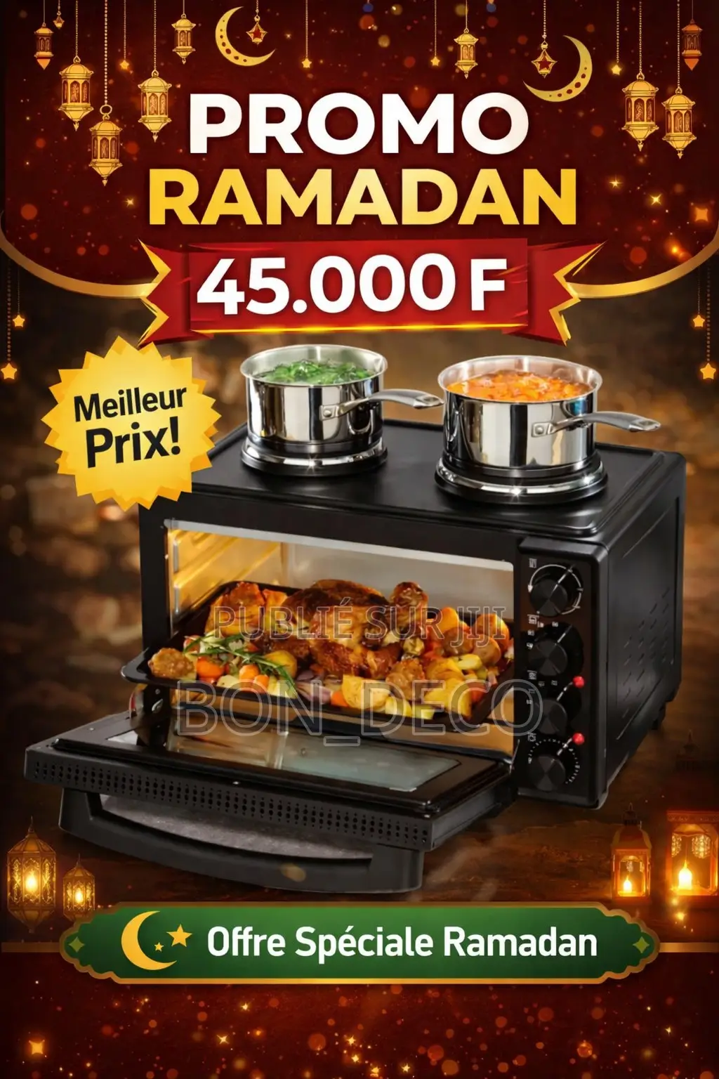 Promo Four 45l Avec ( 2 Réchauds)