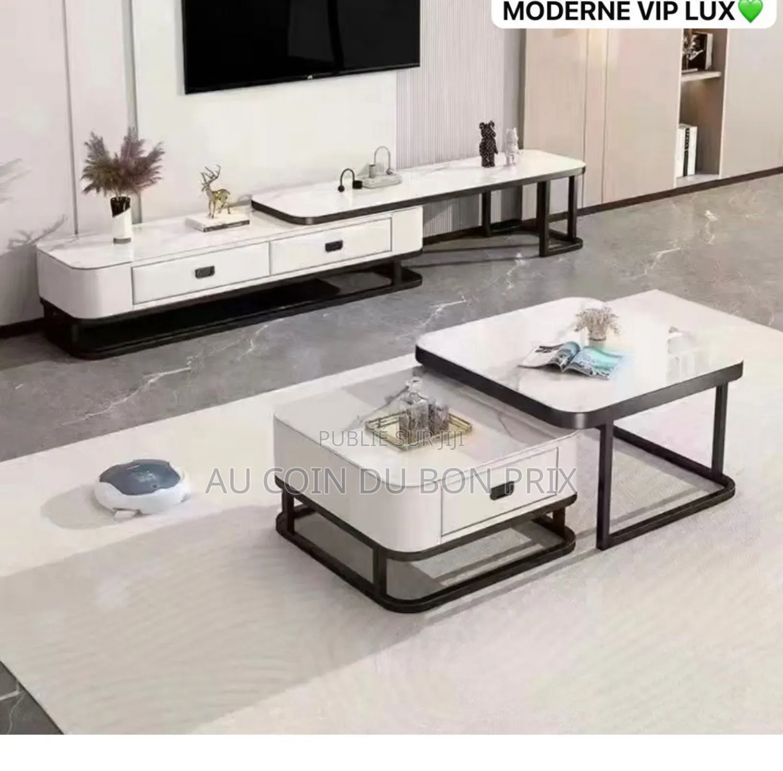 Table Tv Avec 2 Tables Basses