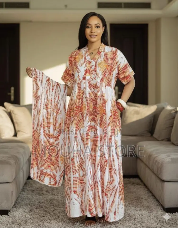 Robe Et Foulard Pour Femme Simple