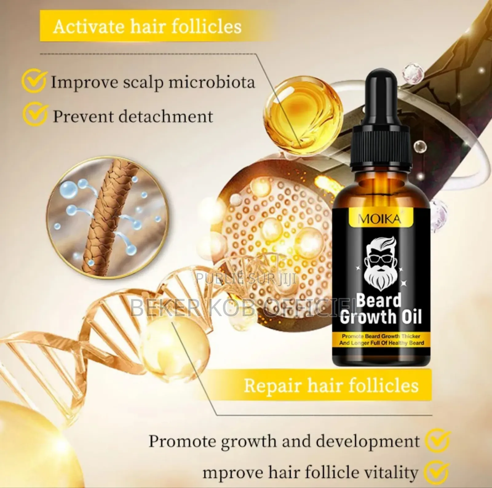 Huile Essentielle Pour La Croissance De La Barbe