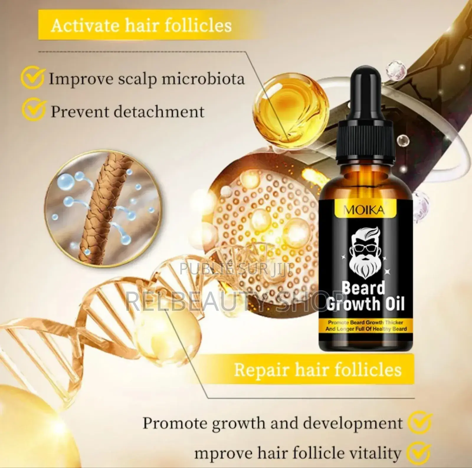 Huile Essentielle Pour La Croissance De La Barbe