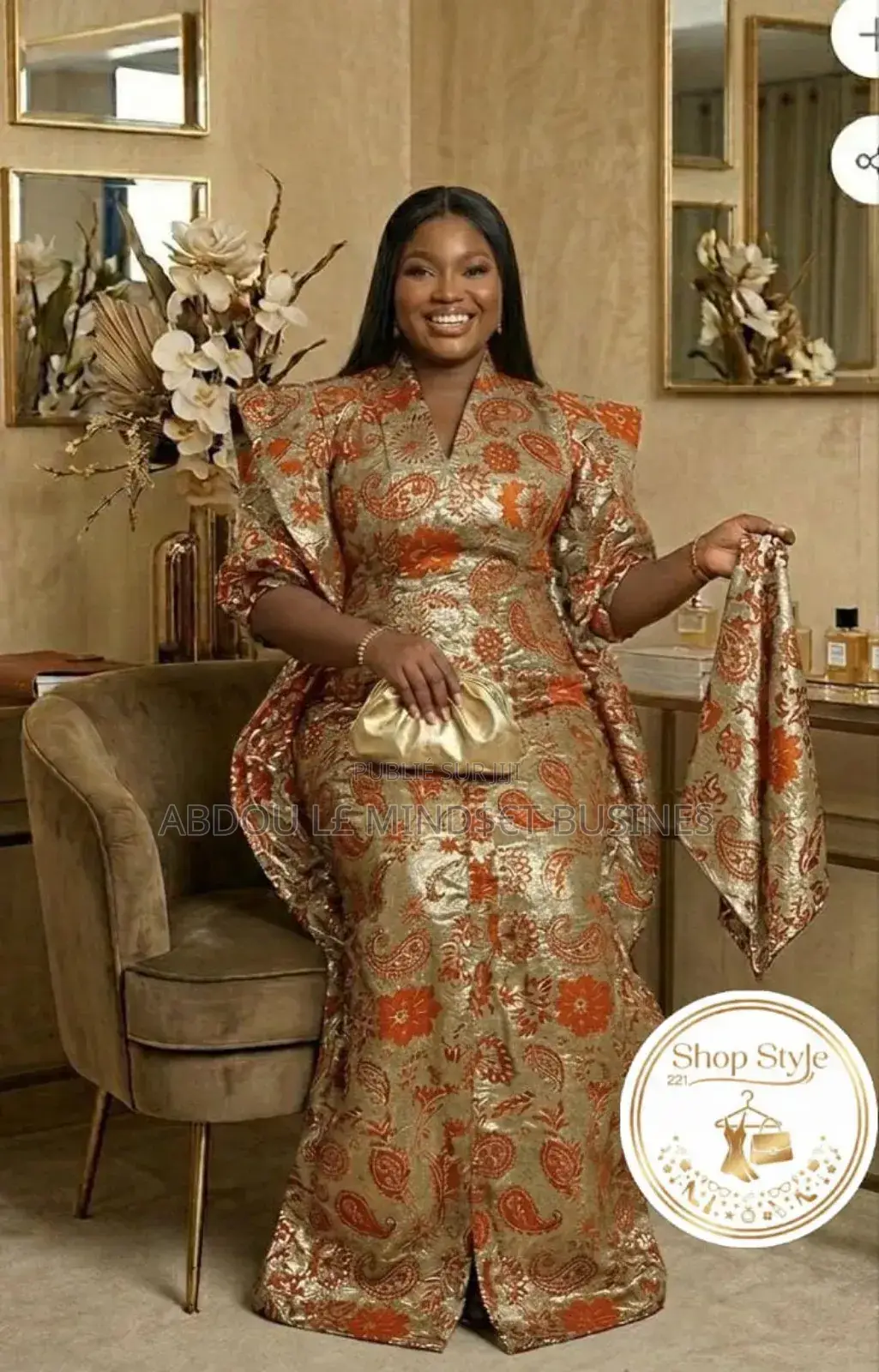 Grand Boubou Brocard Très Classe Disponible