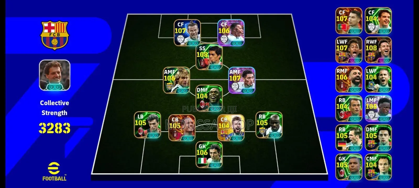 Compte Efootball God Tier : Full Épiques Big Time !