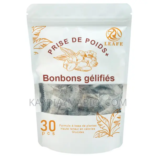 Bonbons Gélifiés Prise De Poids Naturels – Complément Plantes 30 PCS
