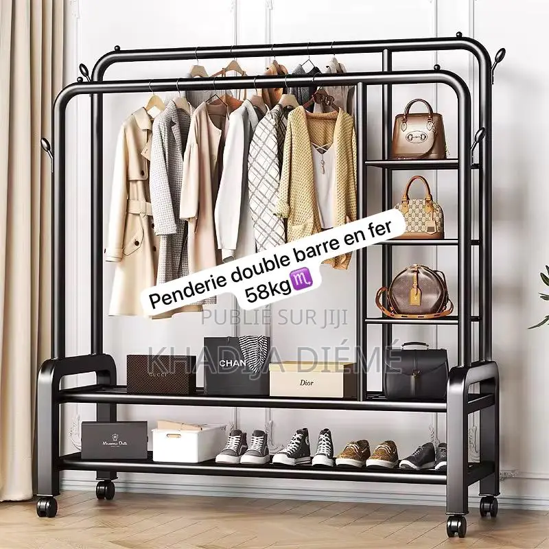 Penderie Double Bare 58 Kg