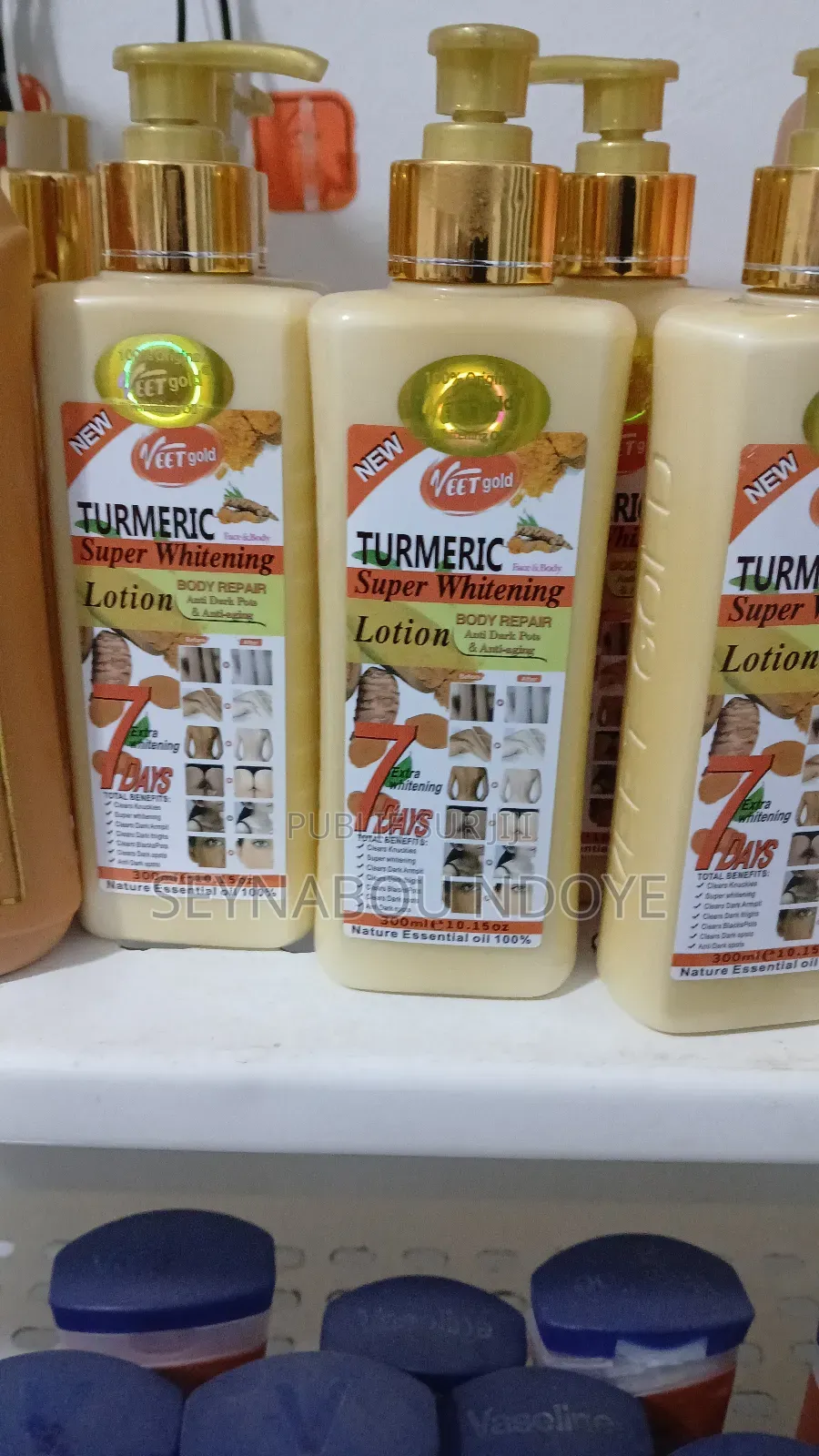 Lait De Corps Rdl,Lait De Corps Golde Glowe,Veet Gold Tumeric