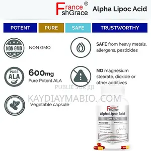 Acide Alpha Lipoïque Favorise Une Glycémie Saine - 120 Capsules