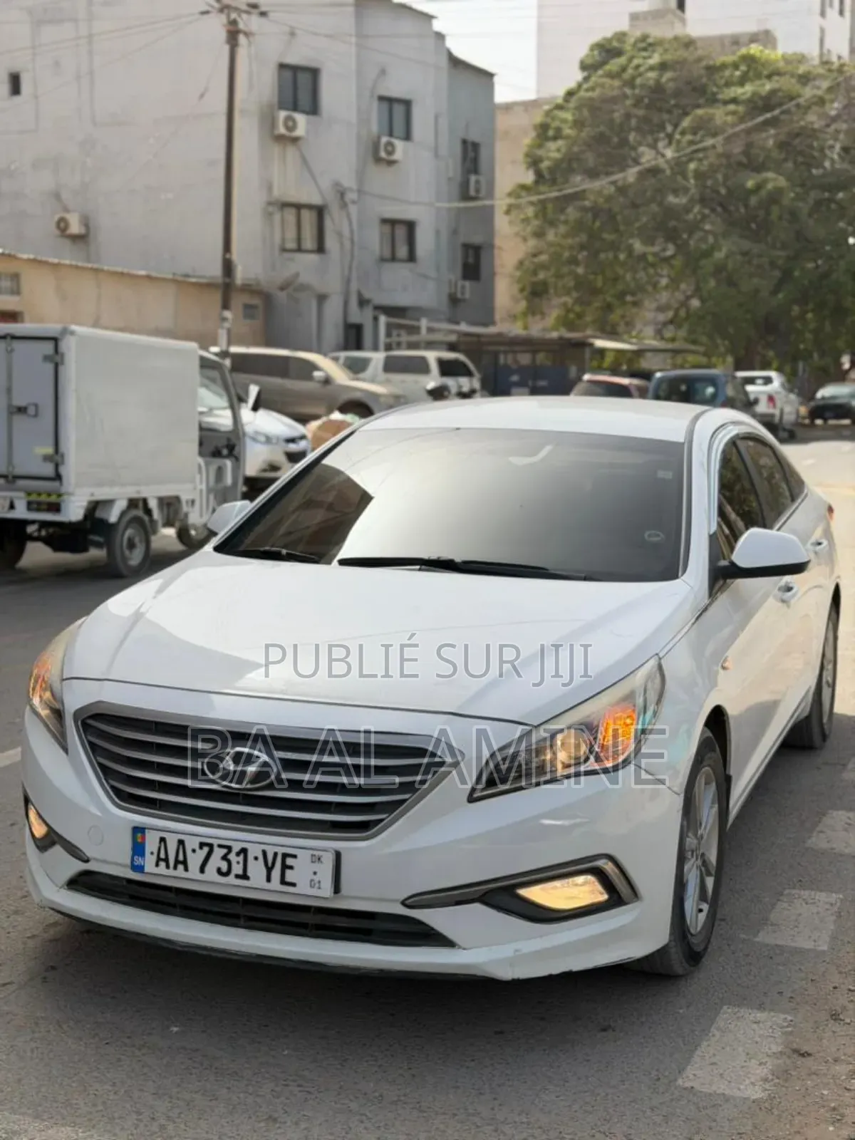 Hyundai Sonata Limited 2.0T Seban (2.0L 4cyl 6A) 2017 Blanc