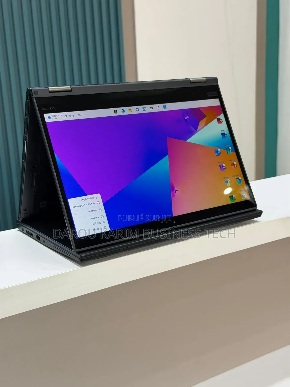 Nouveau Lenovo Thinkpad x13 Yoga 16GB Intel Core i5 SSD 256GB