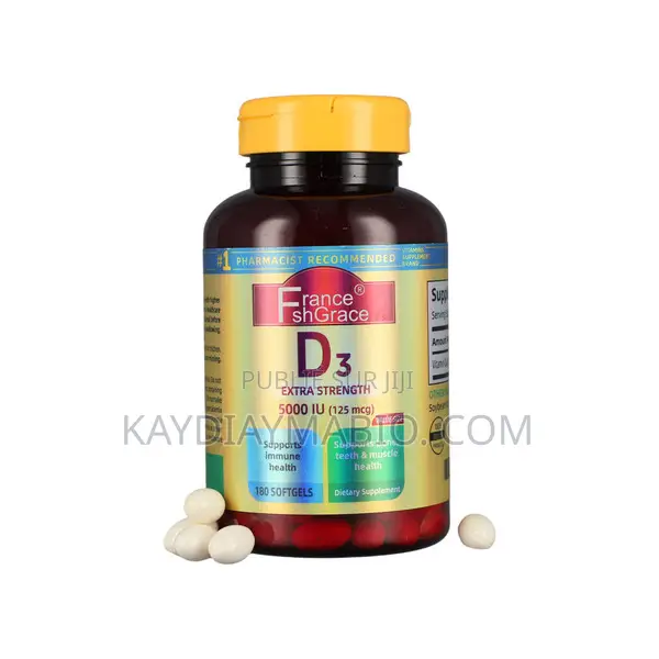 Vitamine D3 5 000 Ui Pour La Santé Des Os, Des Dents, Du Cœur