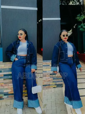 Ensemble Jeans Chemise Pantalon Large Disponible