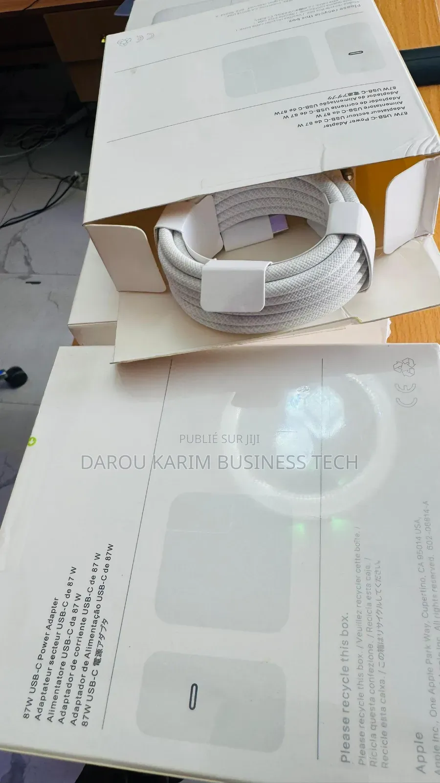 Chargeur Mac 87w Type C Authentic - Venant Usa Avec Cable 2m