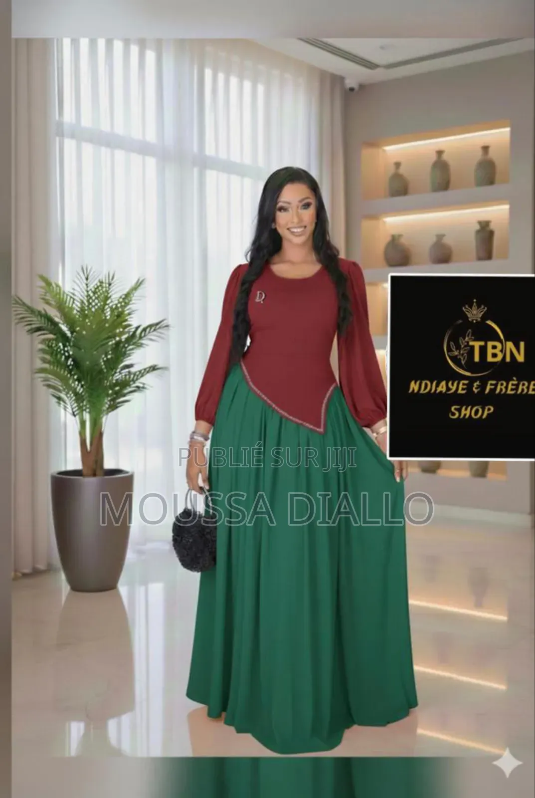 Robe Élégance Royale Bicolore