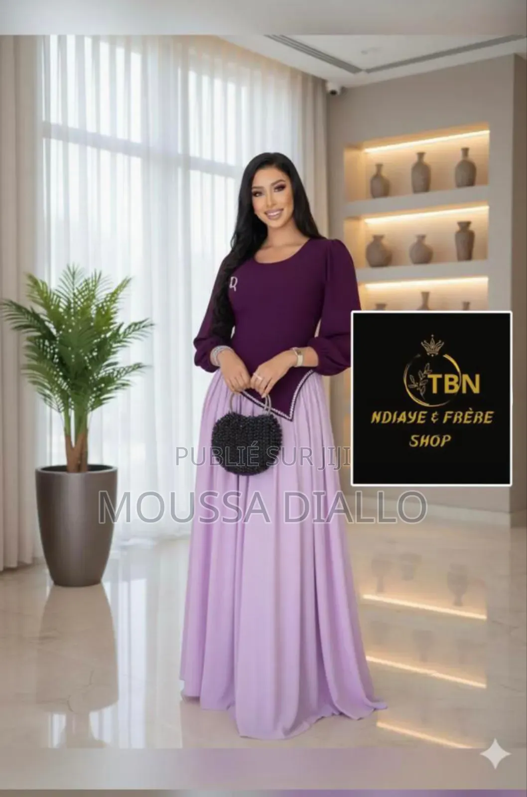 Robe Élégance Royale Bicolore