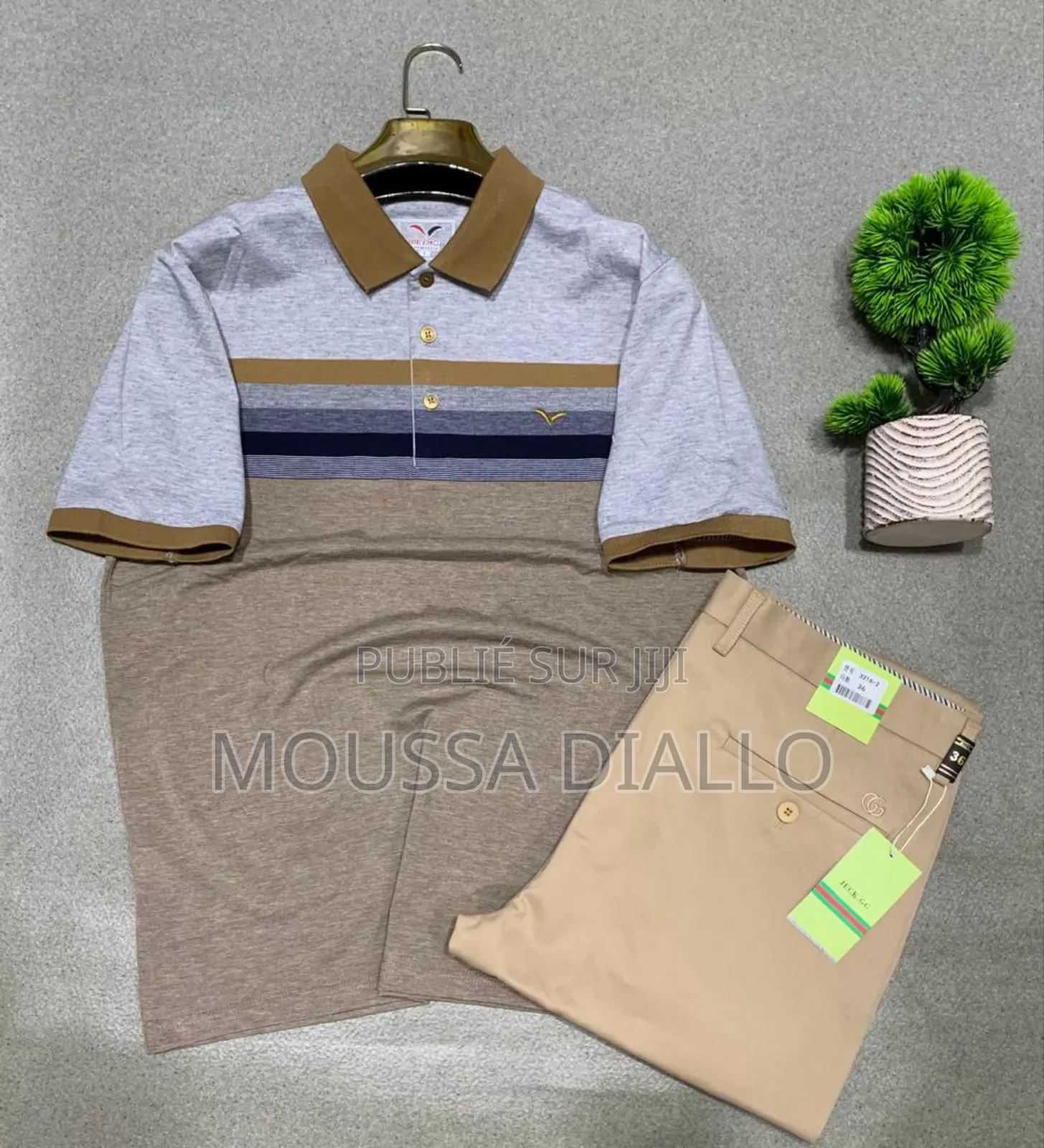 Ensemble Polo Homme Élégance Casual