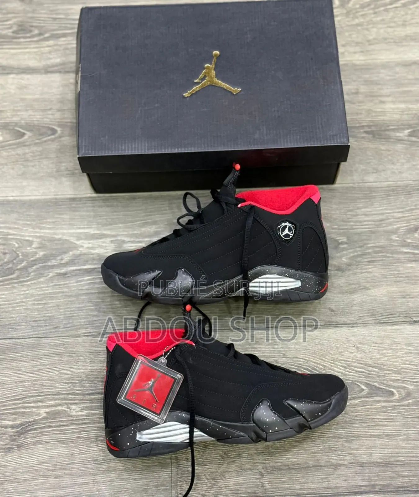 Jordan 14 Rouge-Noir Disponible