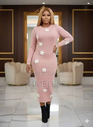 Robe Élégante Moulante Florale