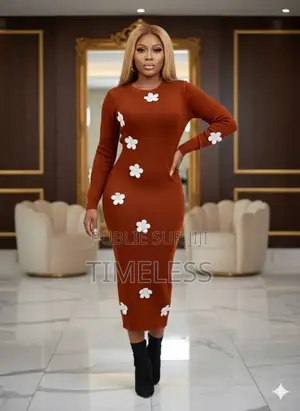 Robe Élégante Moulante Florale