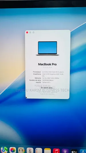 Nouveau Apple MacBook Pro 2019 32GB Intel Core i9 SSD 512GB