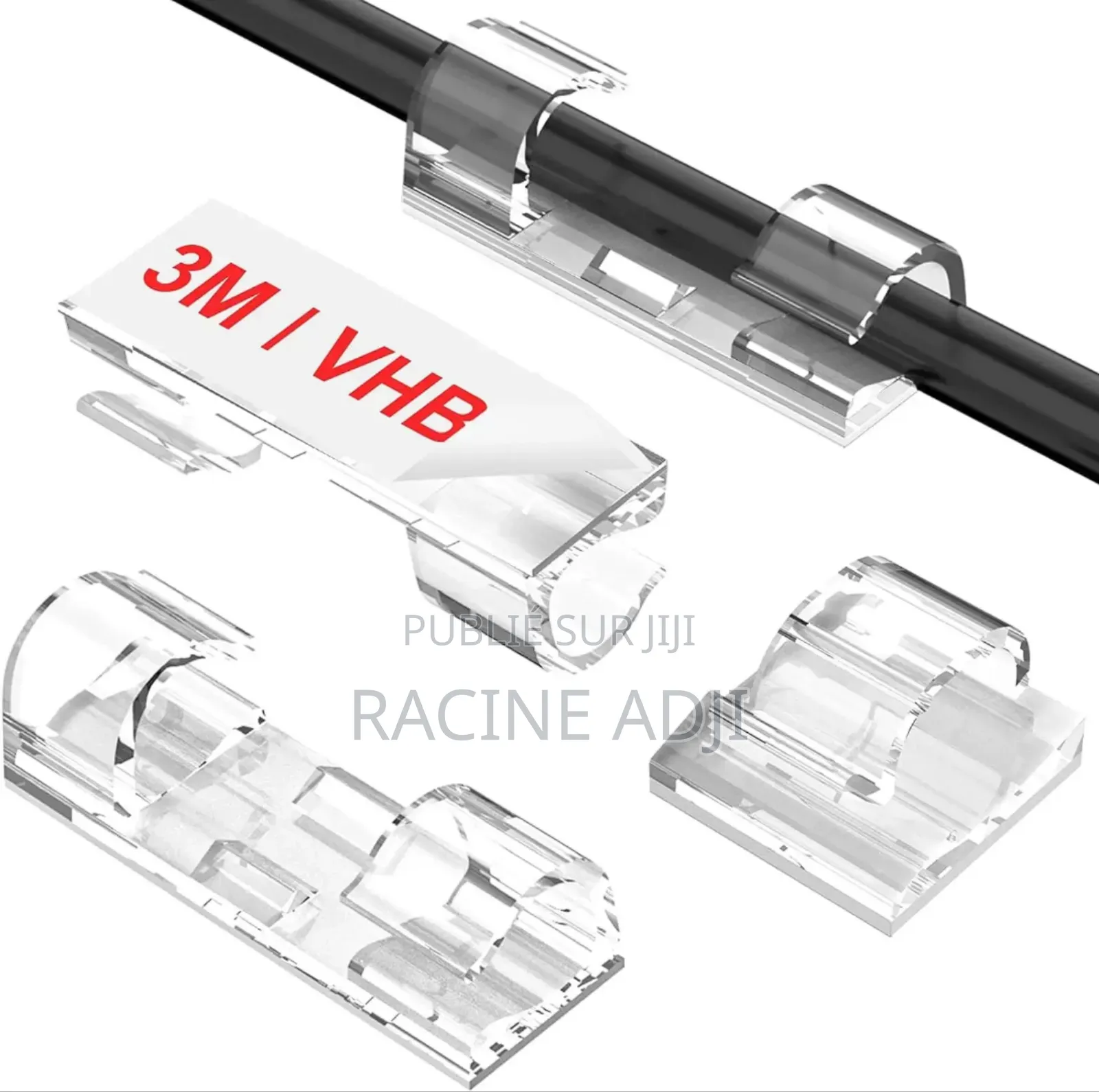 Attache Cable Murale Adhésif