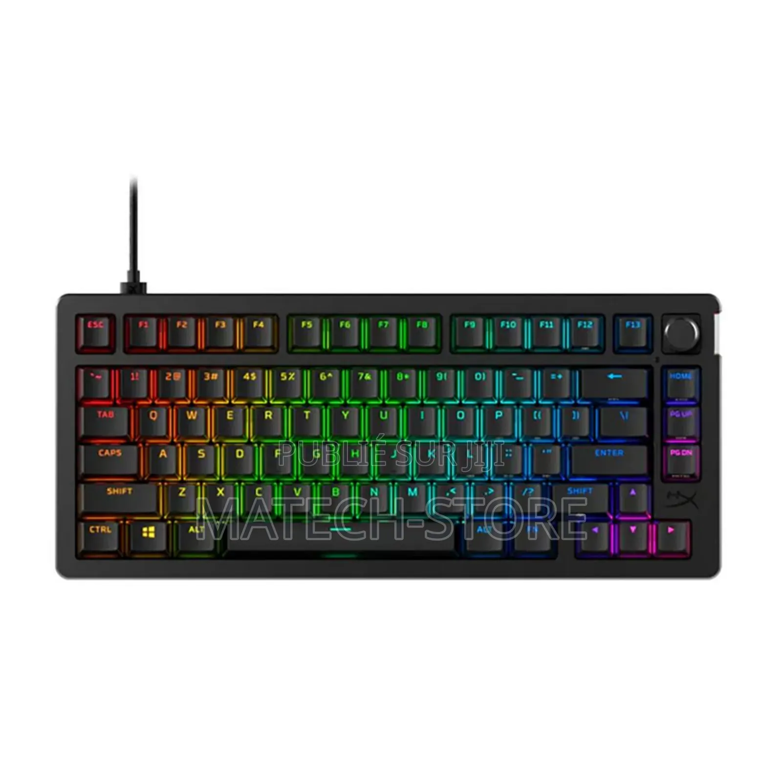 Clavier De Jeu Filaire Mécanique RGB Alloy Rise 75 % - Noir