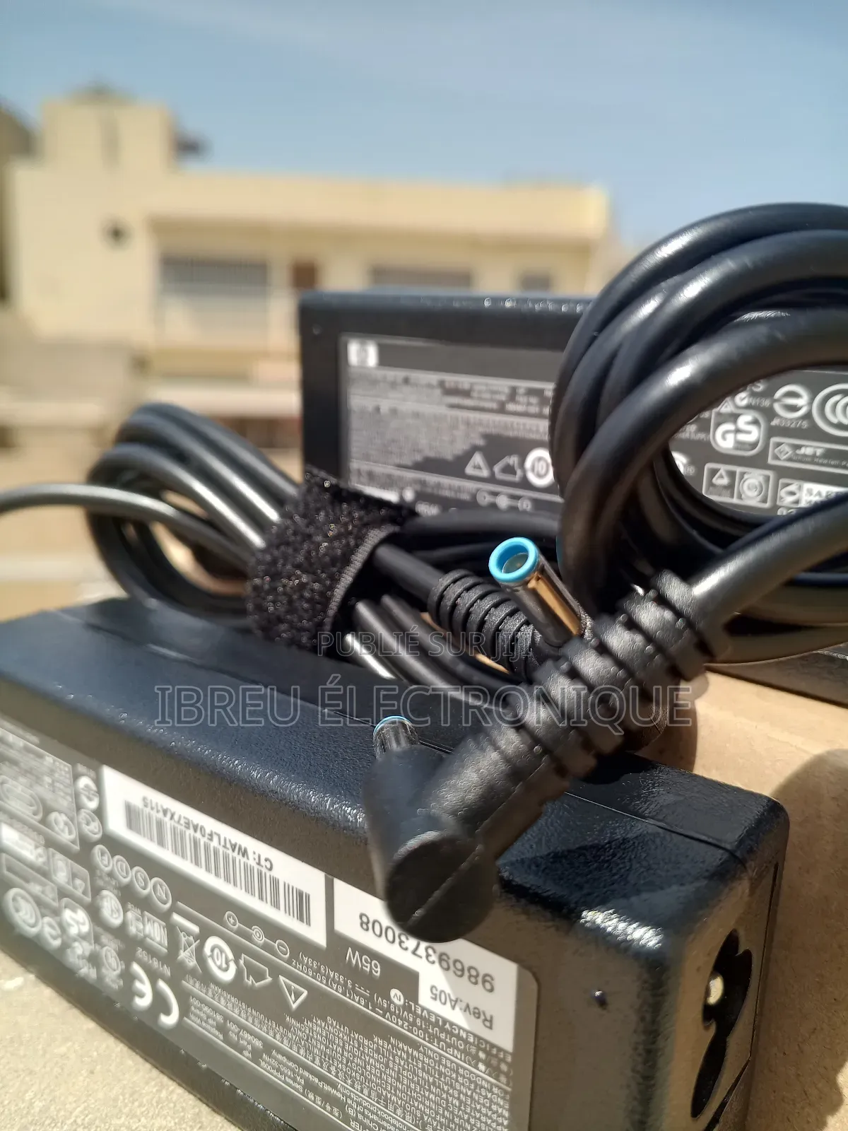 Chargeur Ordinateur Hp – Pin Bleu 65w (Qualité Premium)